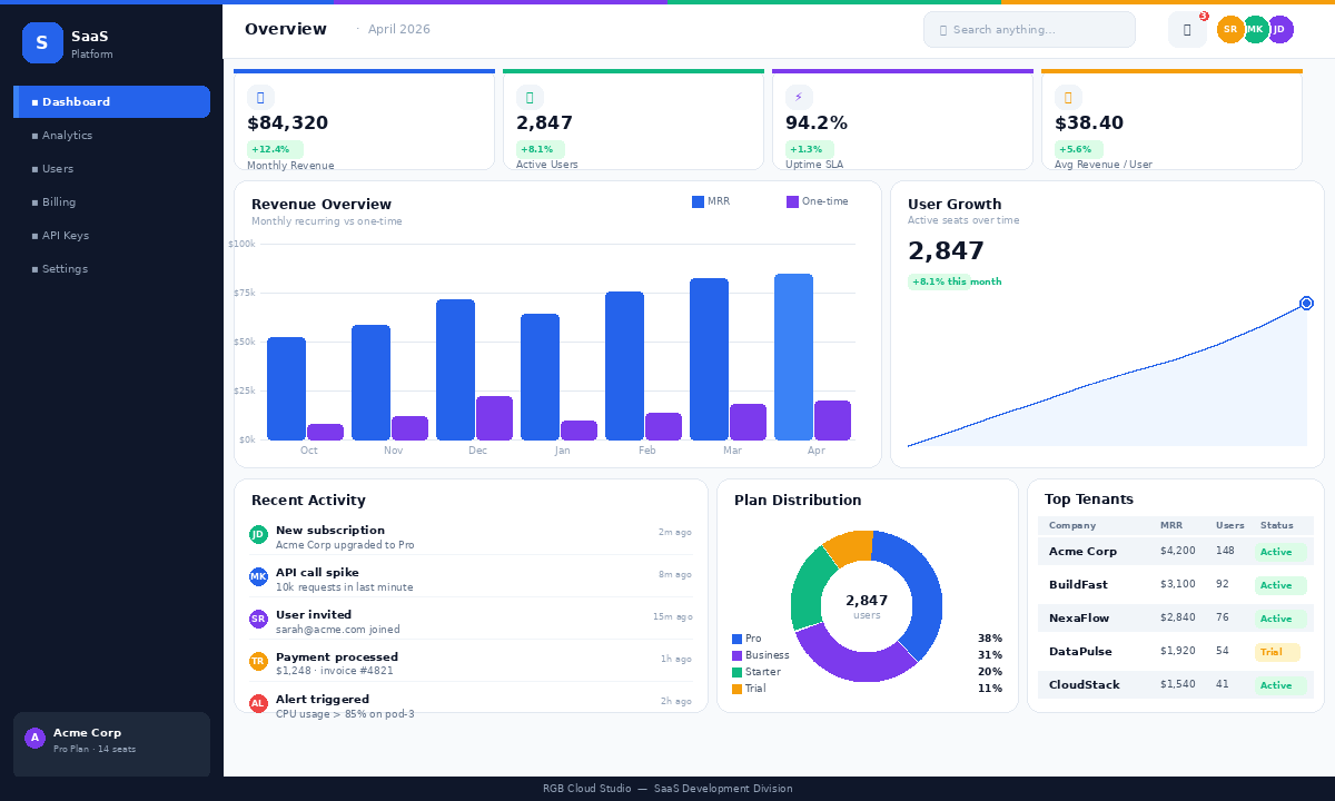 SaaS Development illustration